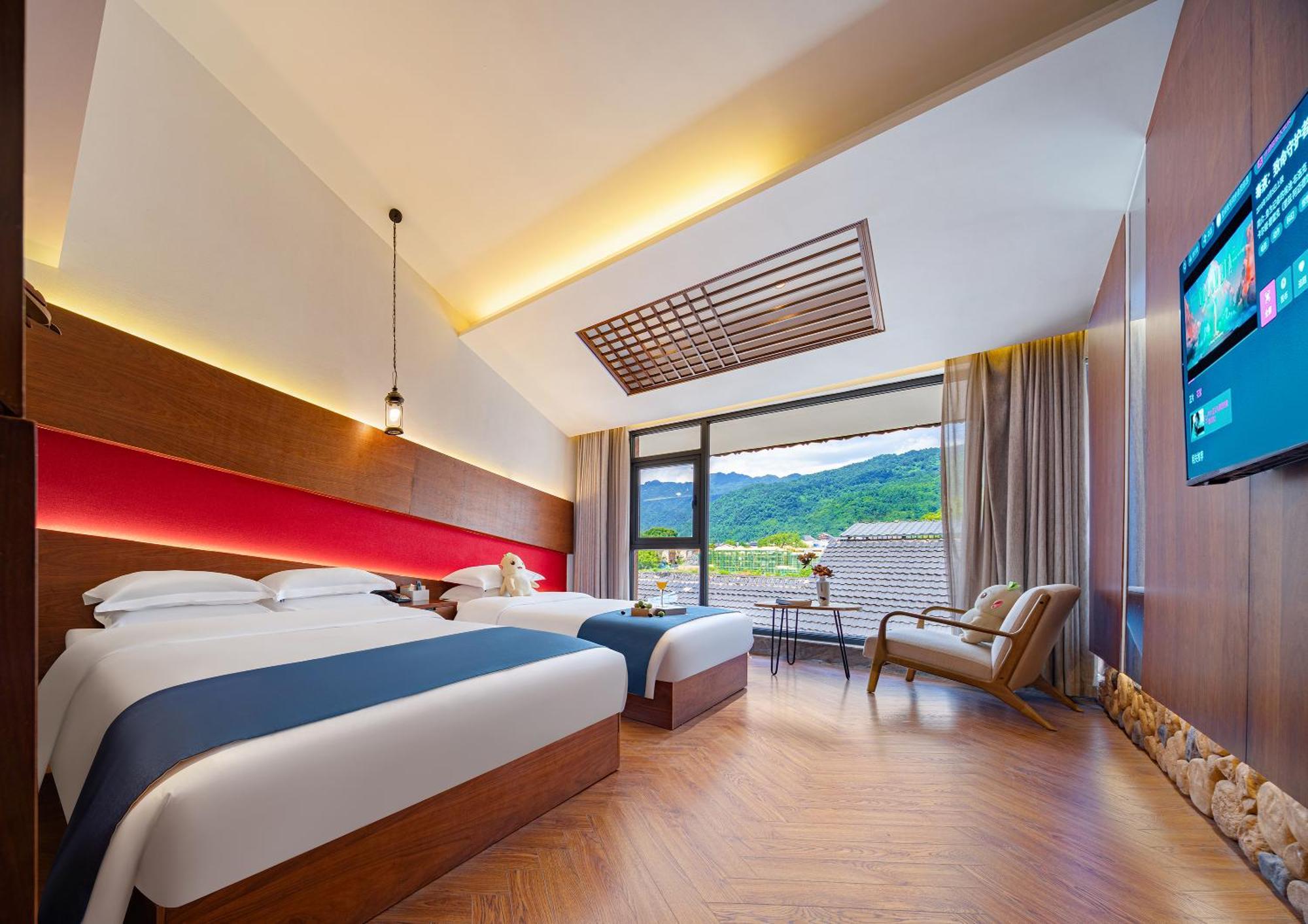 張家界武陵源北岸輕奢客棧 森林公園店 Hotel Zhangjiajie Buitenkant foto